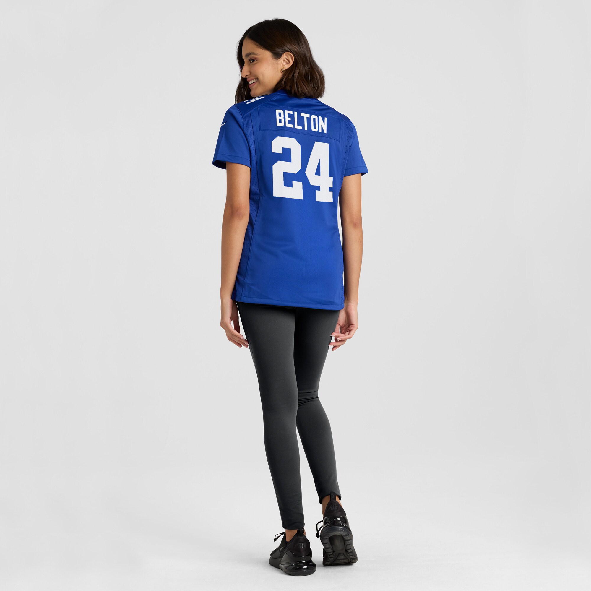 Women's New York Giants Dane Belton Royal Game Player Jersey JS1921 nicesnker - Image 5
