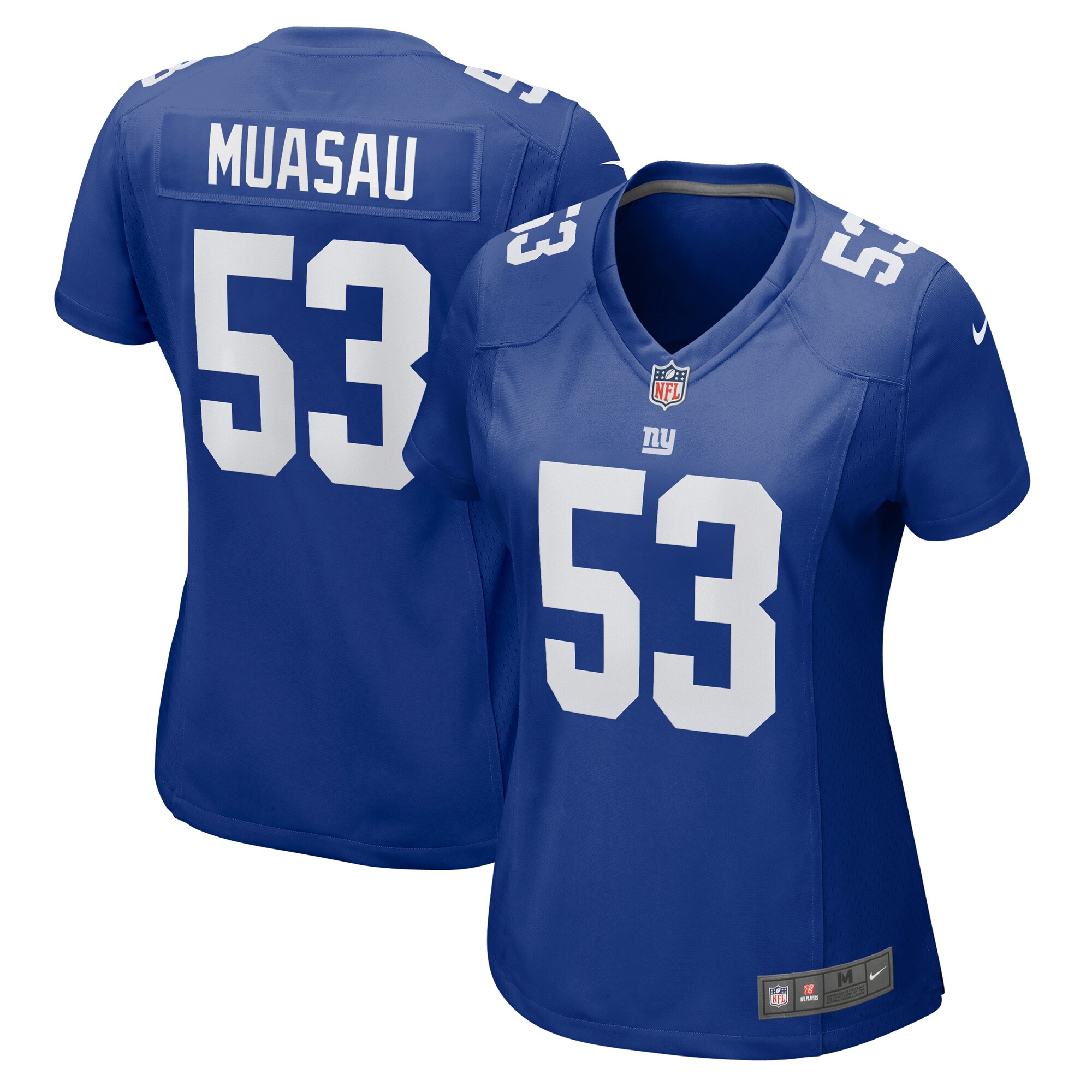Women's New York Giants Darius Muasau Royal Game Jersey JS1339 nicesnker
