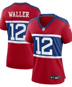 Women's New York Giants Darren Waller Century Red Alternate Retired Player Game Jersey JS1710 nicesnker