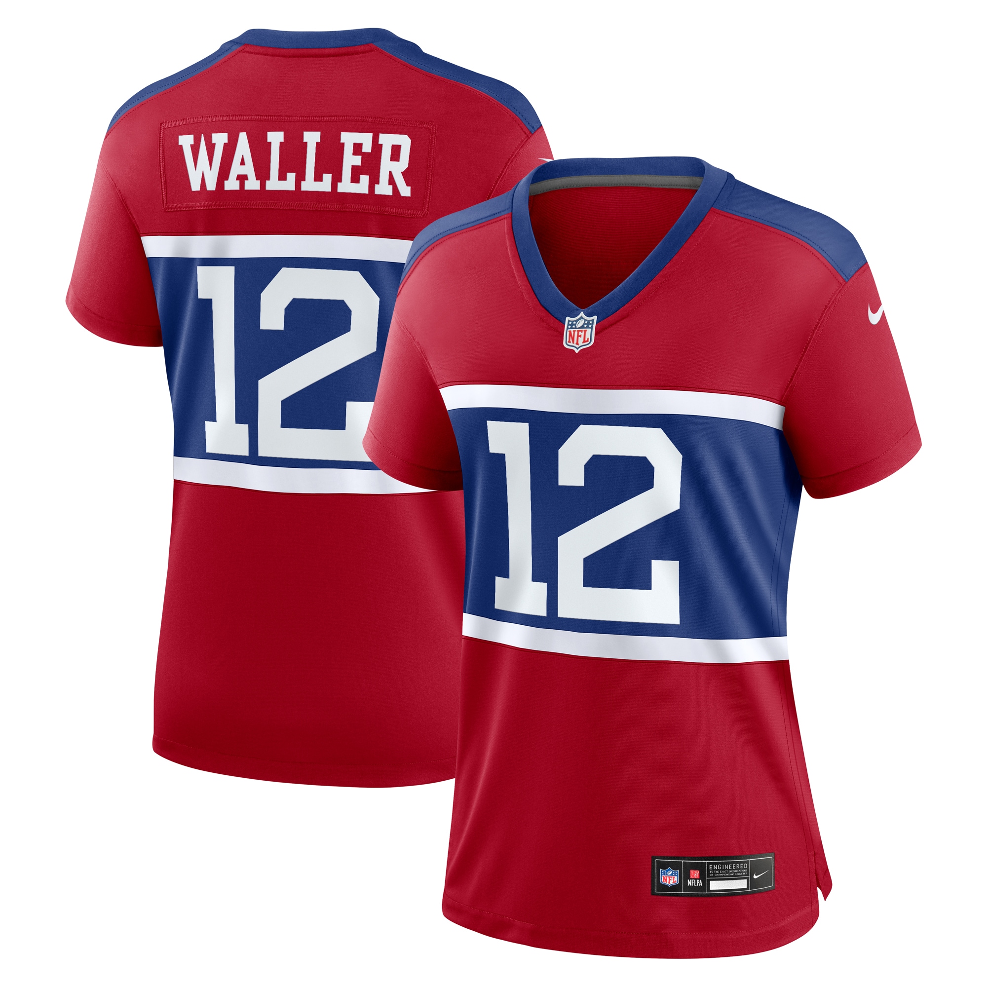 Women's New York Giants Darren Waller Century Red Alternate Retired Player Game Jersey JS1710 nicesnker
