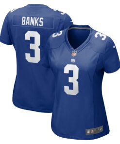 Women's New York Giants Deonte Banks Royal Game Jersey JS3468 nicesnker