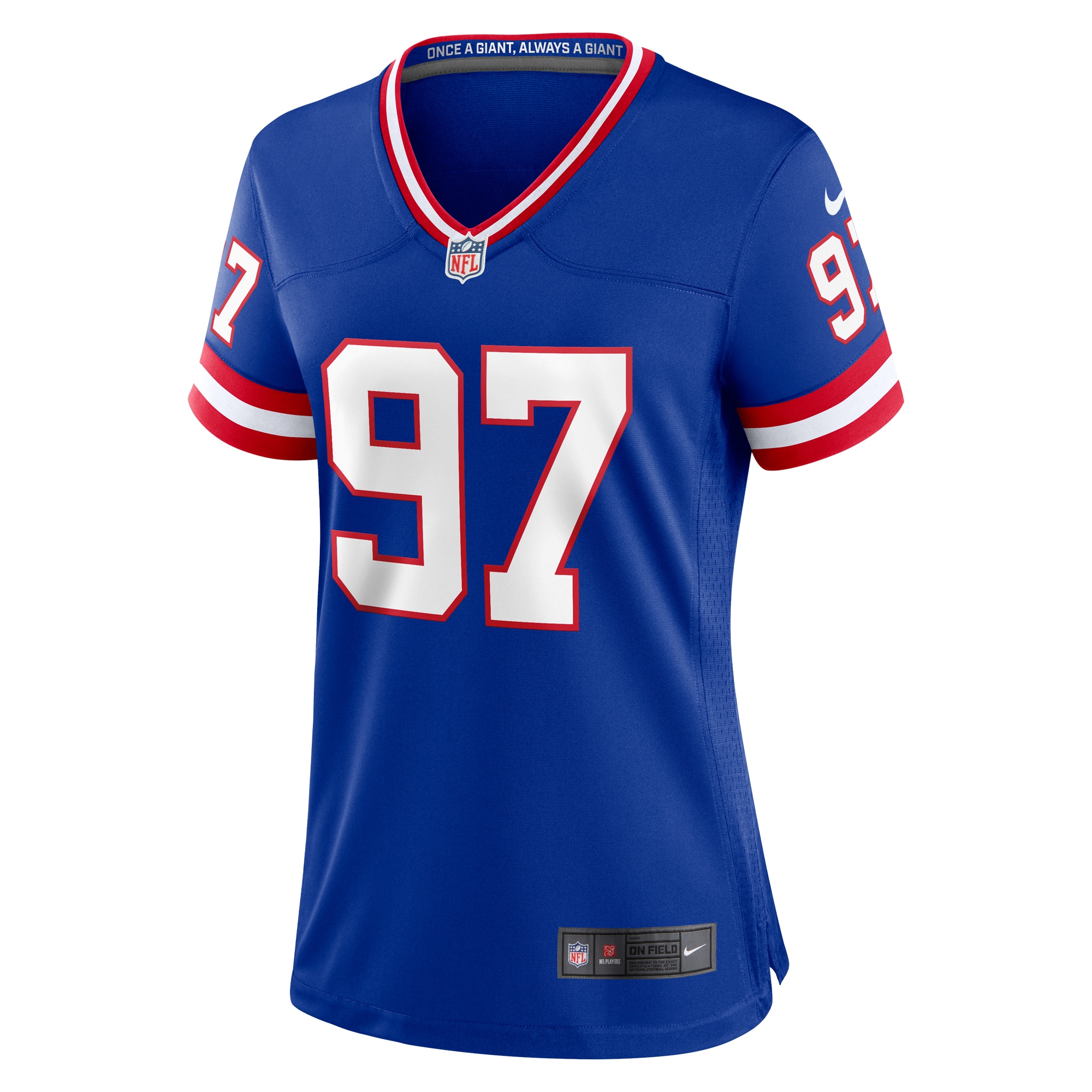 Women's New York Giants Dexter Lawrence II Royal Classic Game Player Jersey JS5262 nicesnker - Image 2