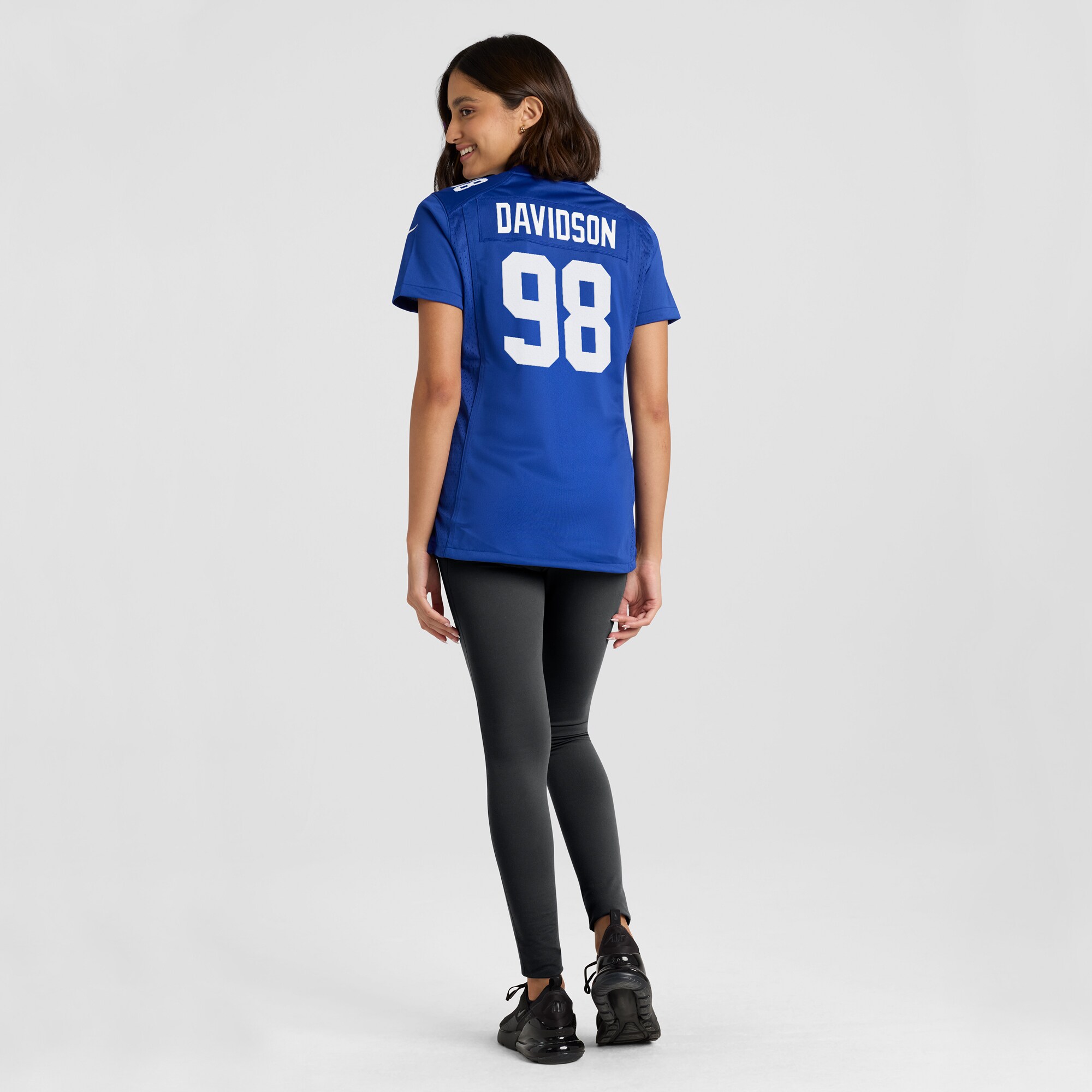 Women's New York Giants D.J. Davidson Royal Game Player Jersey JS4576 nicesnker - Image 5