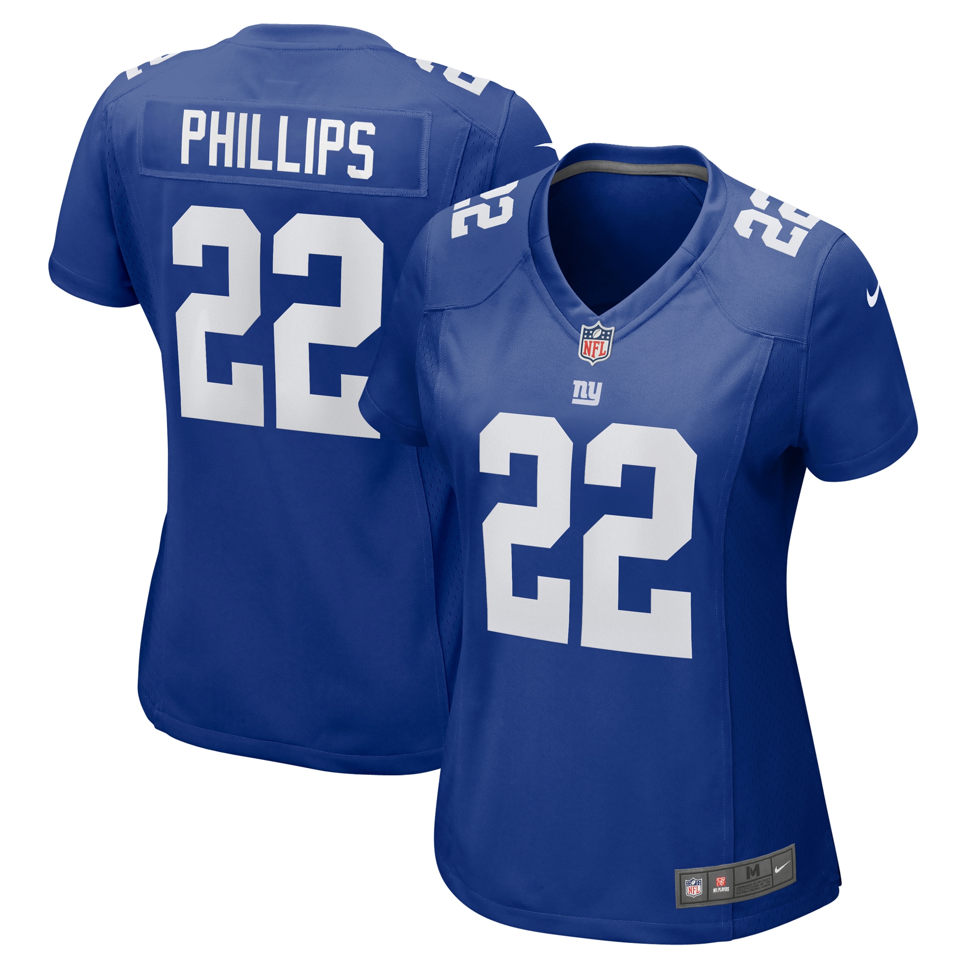 Women's New York Giants Dru Phillips Royal Game Jersey JS1791 nicesnker