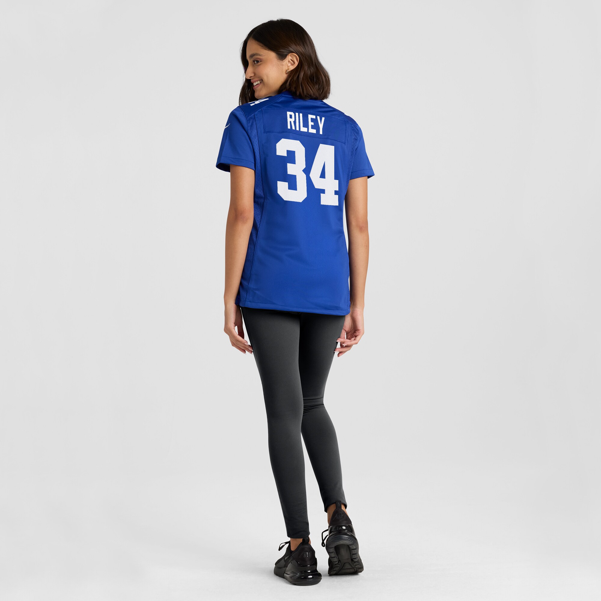 Women's New York Giants Elijah Riley Royal Game Jersey JS1174 nicesnker - Image 5