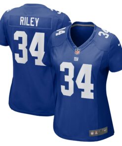 Women's New York Giants Elijah Riley Royal Game Jersey JS1174 nicesnker