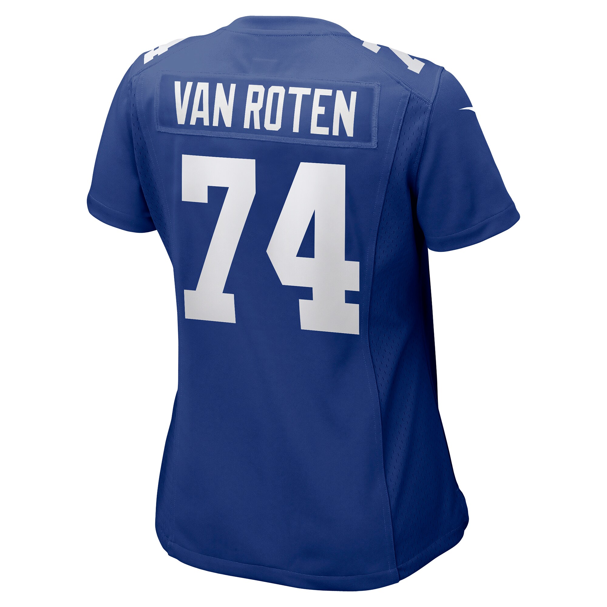 Women's New York Giants Greg Van Roten Royal Team Game Jersey JS2024 nicesnker - Image 3