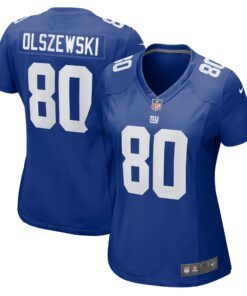 Women's New York Giants Gunner Olszewski Royal Game Jersey JS6990 nicesnker
