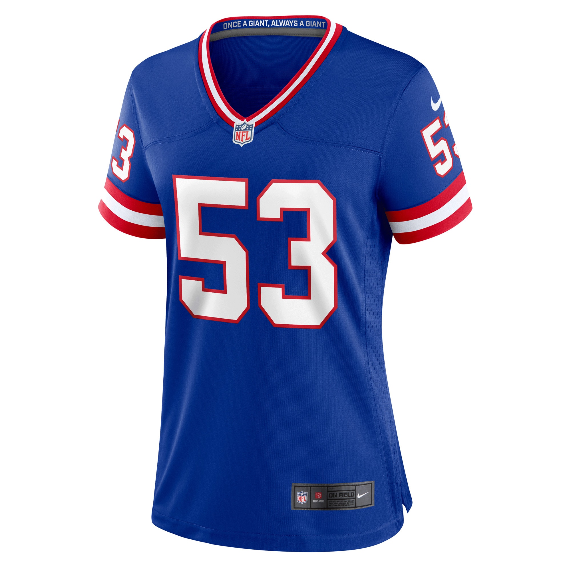 Women's New York Giants Harry Carson Royal Classic Retired Player Game Jersey JS2669 nicesnker - Image 2