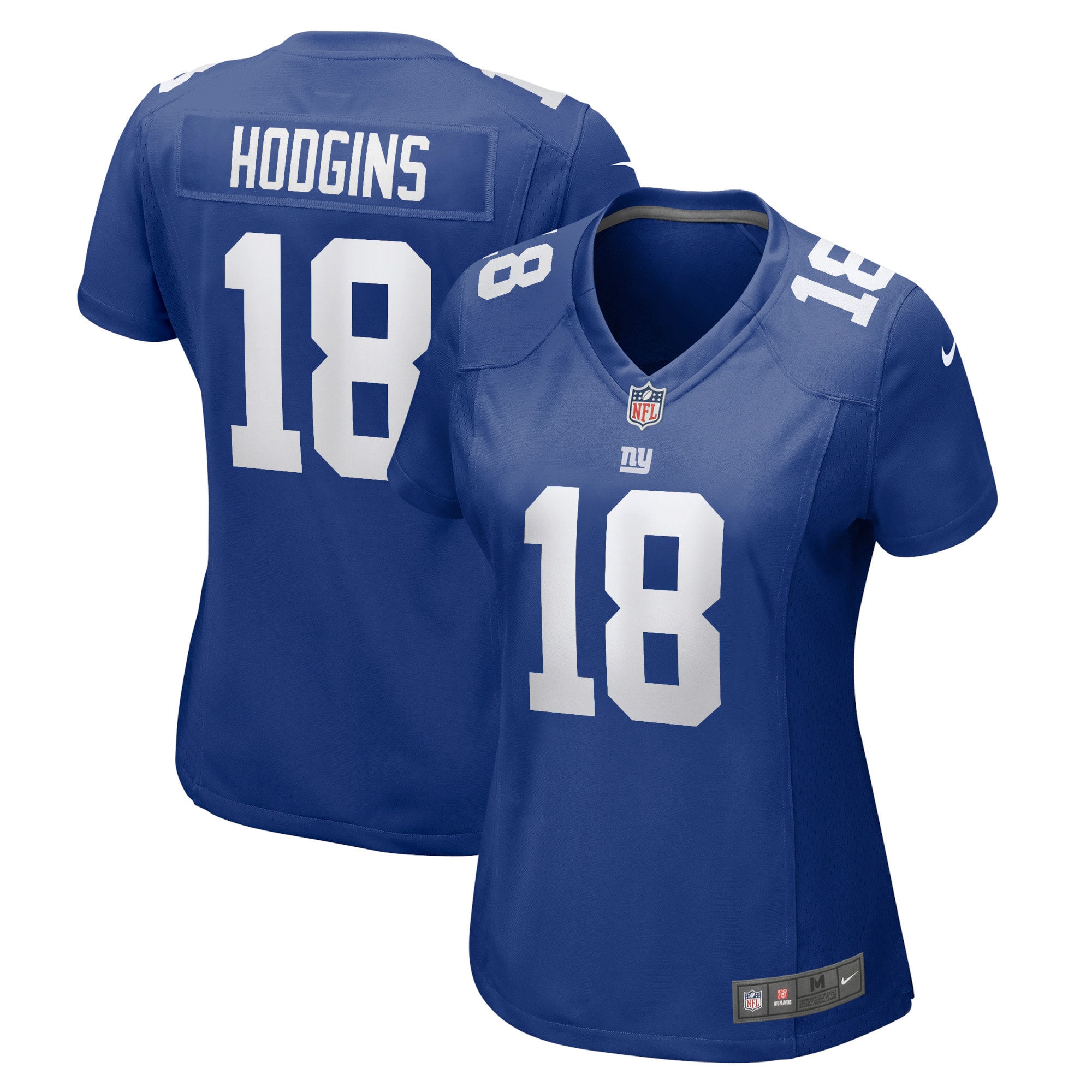 Women's New York Giants Isaiah Hodgins Royal Home Game Player Jersey JS2900 nicesnker