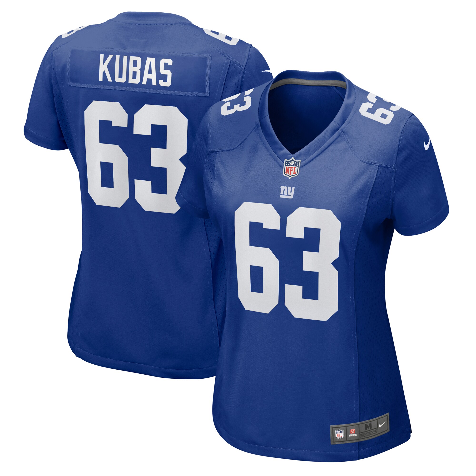 Women's New York Giants Jake Kubas Royal Game Jersey JS7863 nicesnker