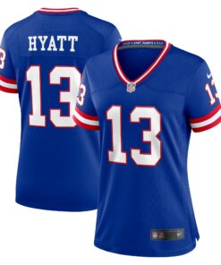 Women's New York Giants Jalin Hyatt Royal Team Game Jersey JS3696 nicesnker