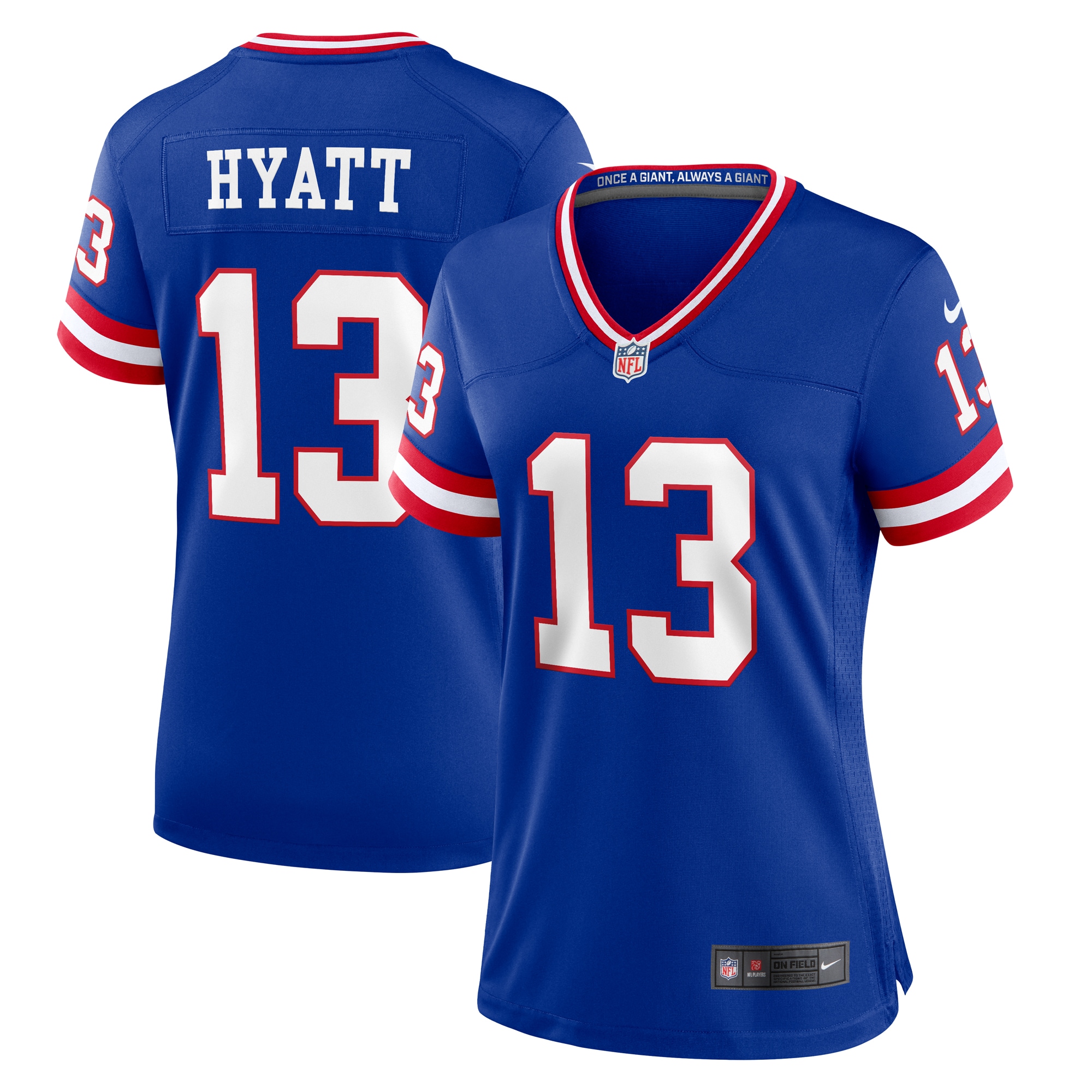 Women's New York Giants Jalin Hyatt Royal Team Game Jersey JS3696 nicesnker