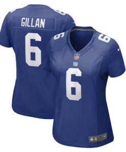 Women's New York Giants Jamie Gillan Royal Game Player Jersey JS4143 nicesnker