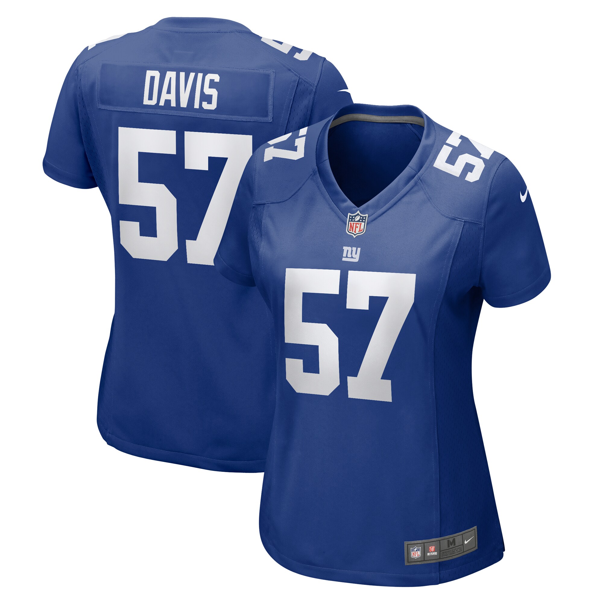 Women's New York Giants Jarrad Davis Royal Team Game Jersey JS9509 nicesnker