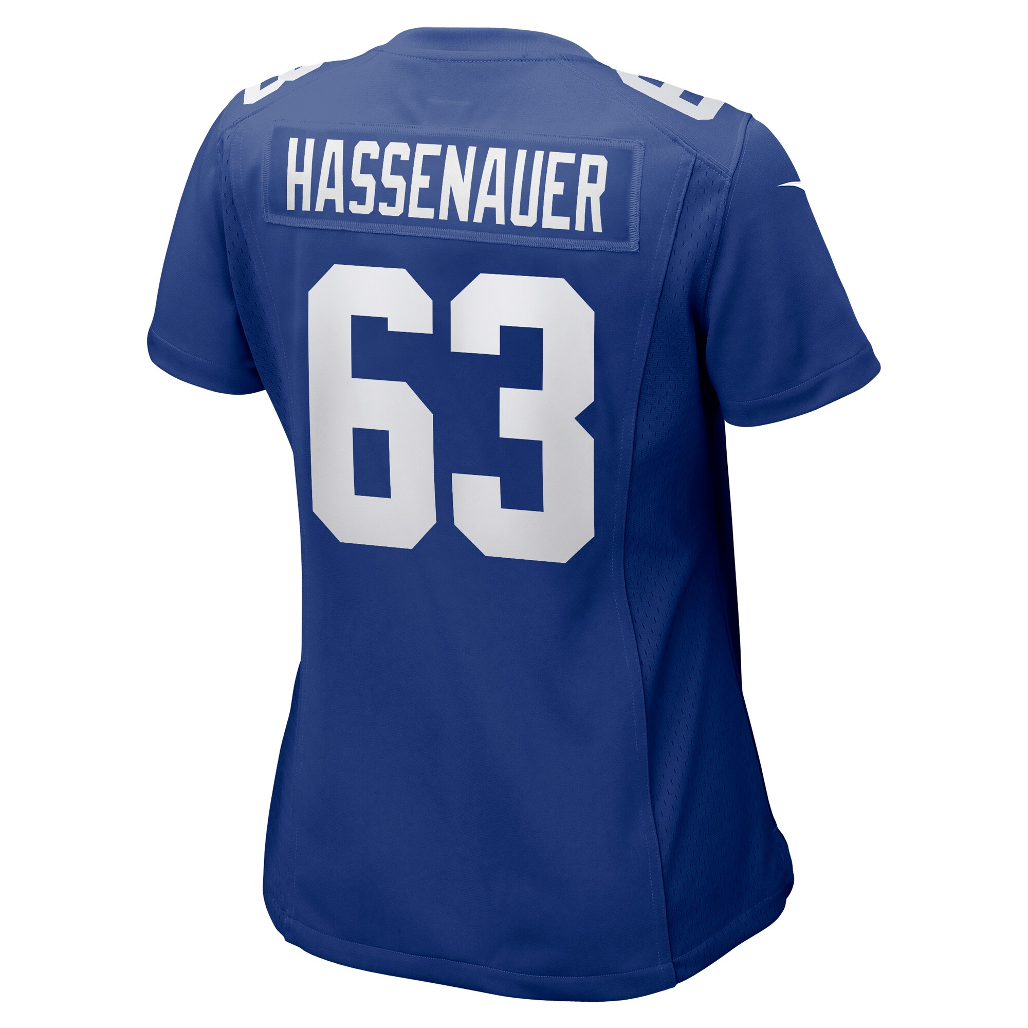 Women's New York Giants JC Hassenauer Royal Team Game Jersey JS8068 nicesnker - Image 3