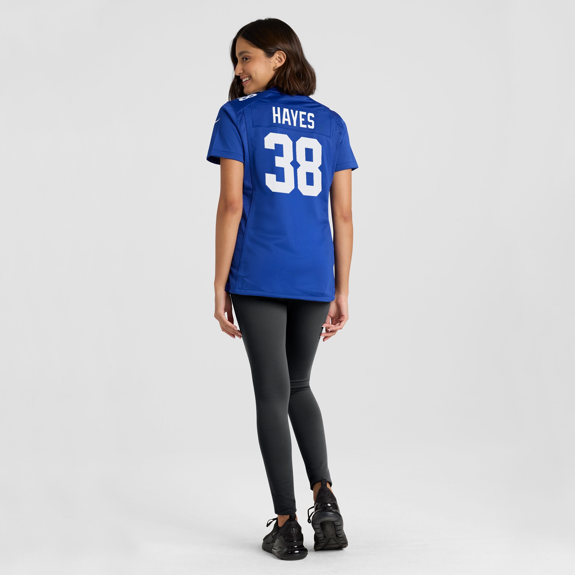 Women's New York Giants Kaleb Hayes Royal Game Jersey JS8402 nicesnker - Image 5
