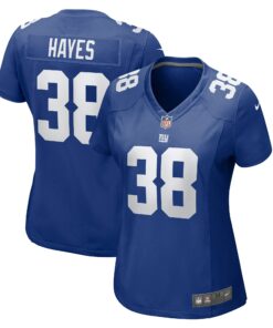 Women's New York Giants Kaleb Hayes Royal Game Jersey JS8402 nicesnker