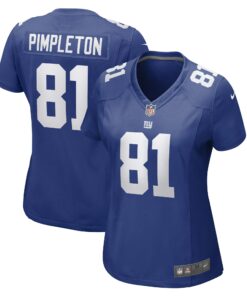 Women's New York Giants Kalil Pimpleton Royal Game Player Jersey JS5895 nicesnker