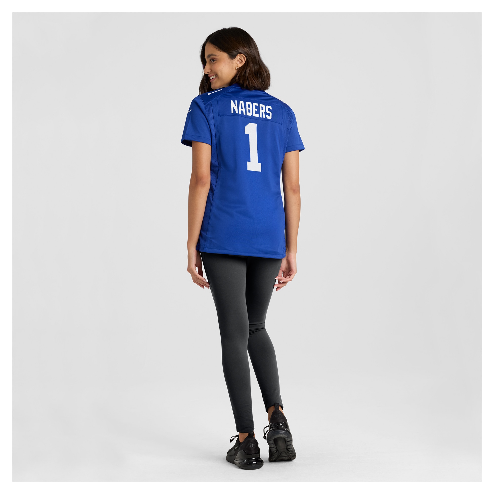 Women's New York Giants Malik Nabers Royal Game Jersey JS2525 nicesnker - Image 5