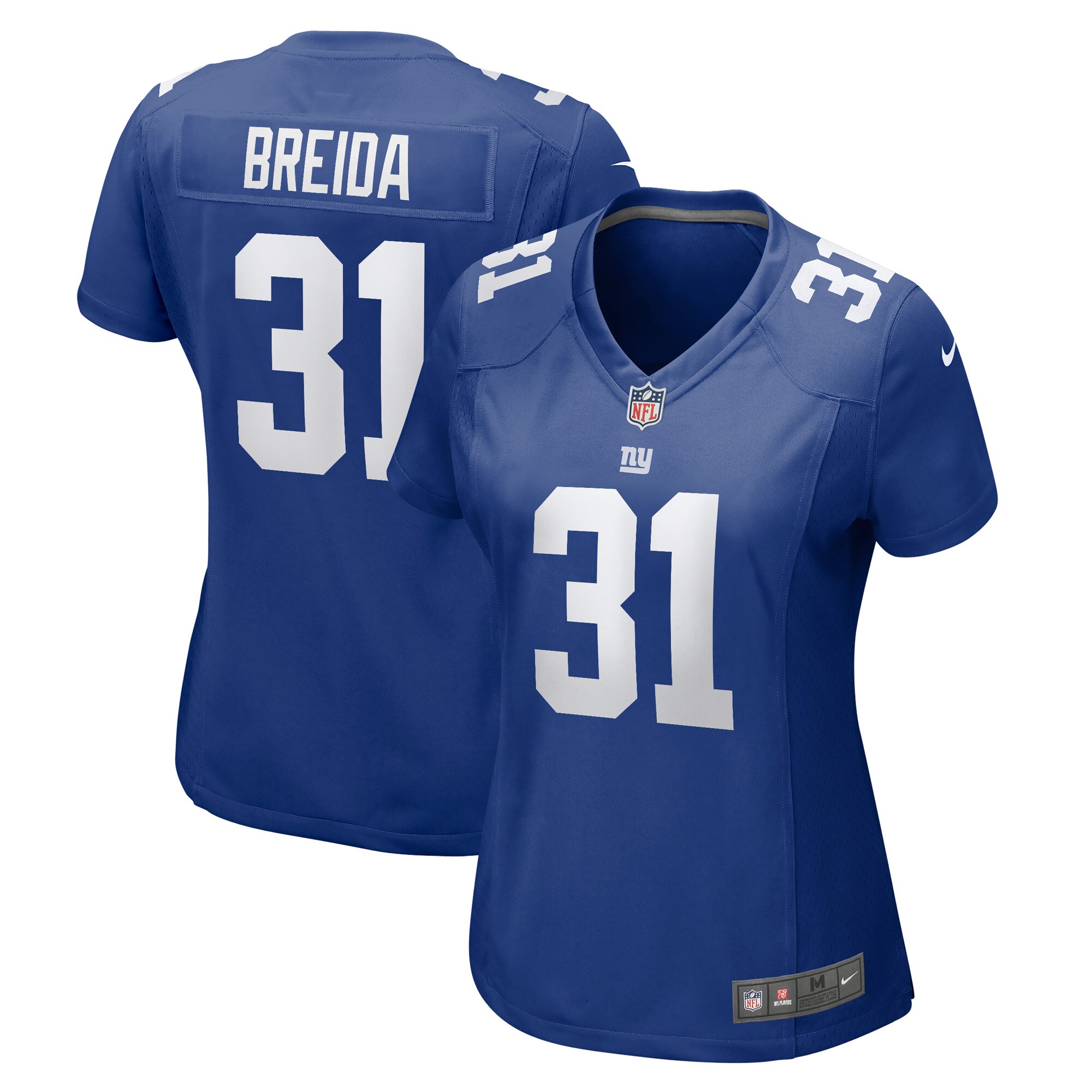 Women's New York Giants Matt Breida Royal Game Jersey JS8374 nicesnker