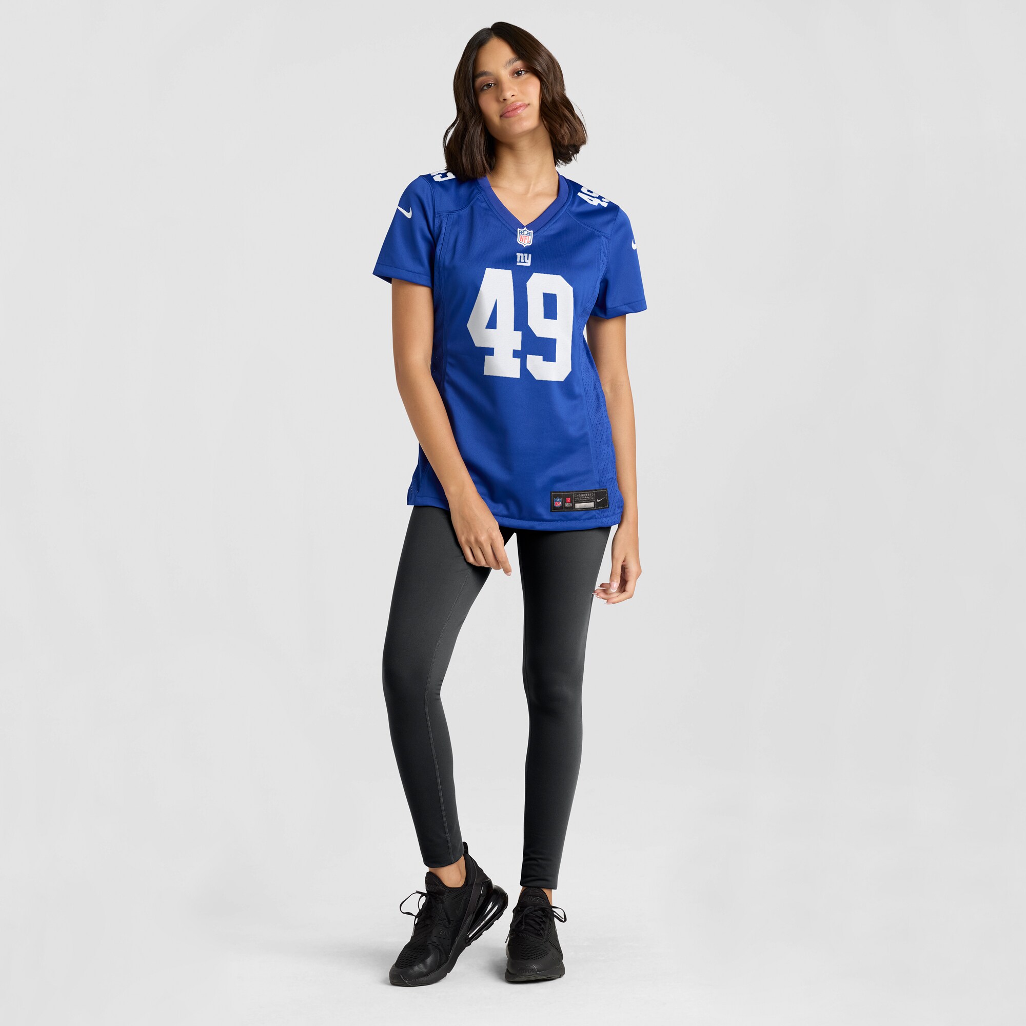 Women's New York Giants Matthew Adams Royal Game Jersey JS5037 nicesnker - Image 4