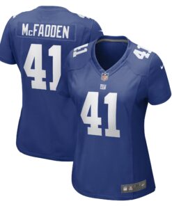 Women's New York Giants Micah McFadden Royal Game Player Jersey JS5078 nicesnker