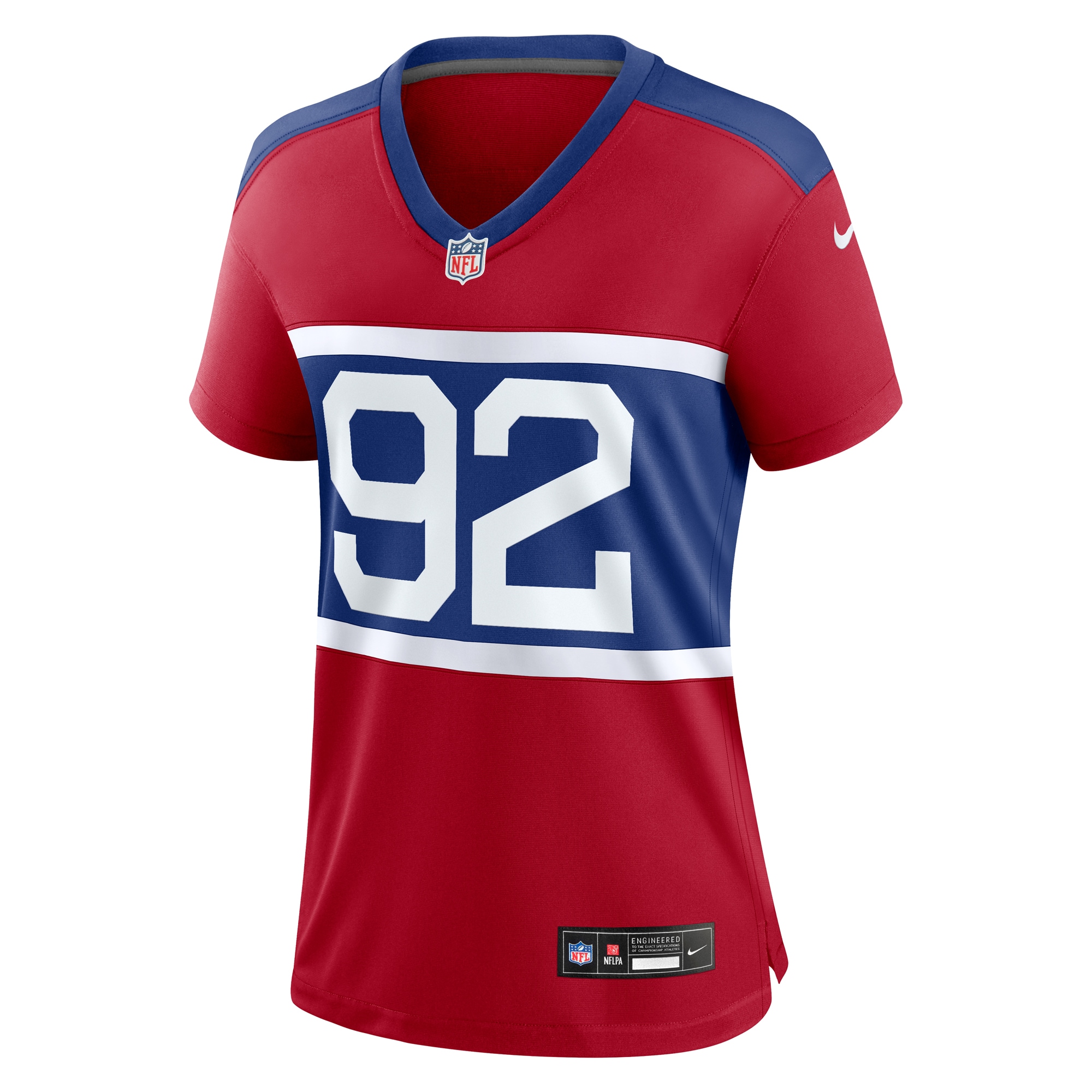 Women's New York Giants Michael Strahan Century Red Alternate Retired Player Game Jersey JS4122 nicesnker - Image 2