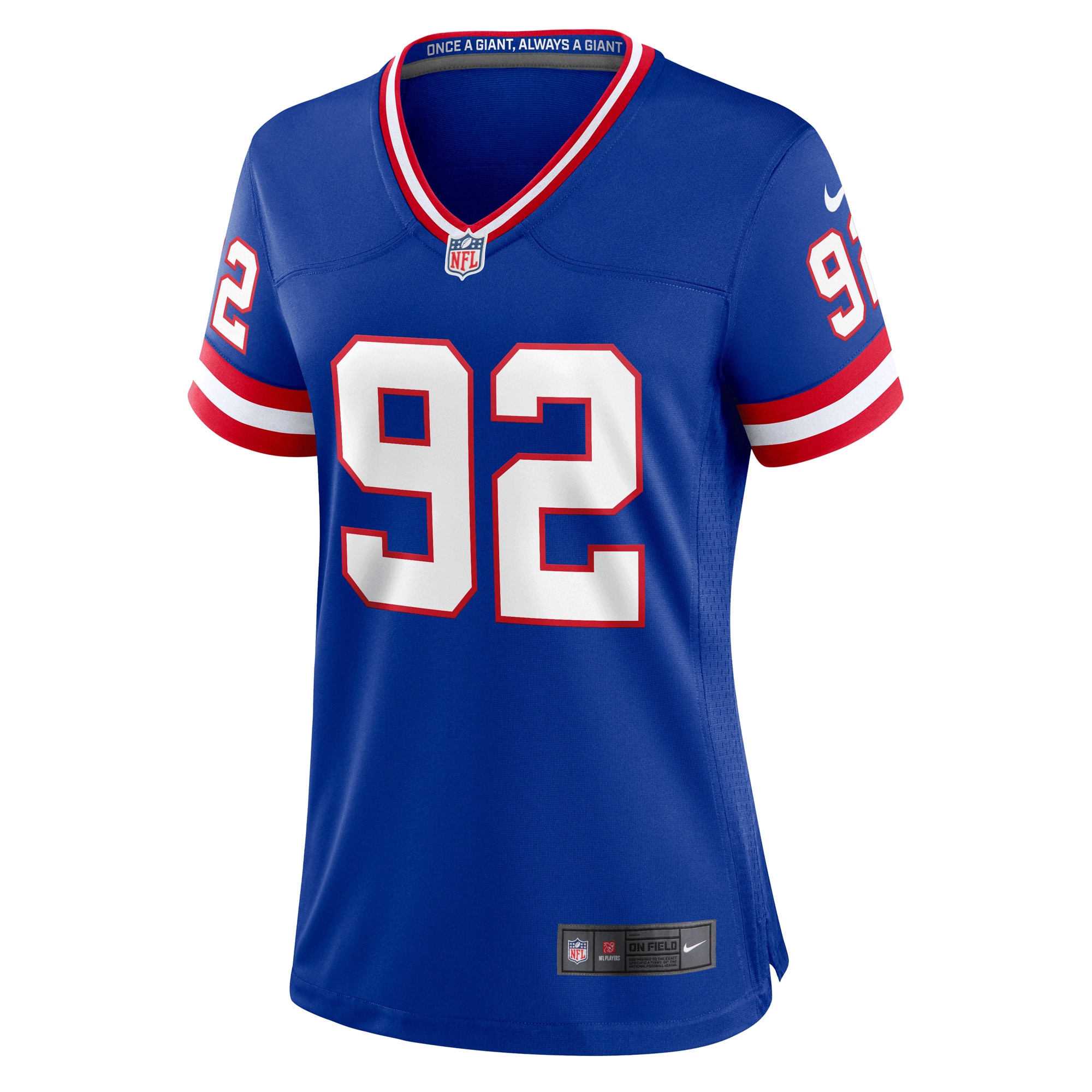 Women's New York Giants Michael Strahan Royal Classic Retired Player Game Jersey JS1783 nicesnker - Image 2