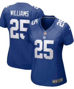 Women's New York Giants Rodarius Williams Royal Game Player Jersey JS3335 nicesnker