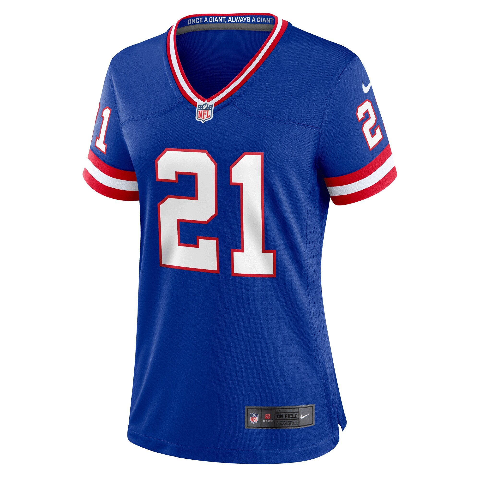 Women's New York Giants Tiki Barber Royal Classic Retired Player Game Jersey JS3107 nicesnker - Image 2