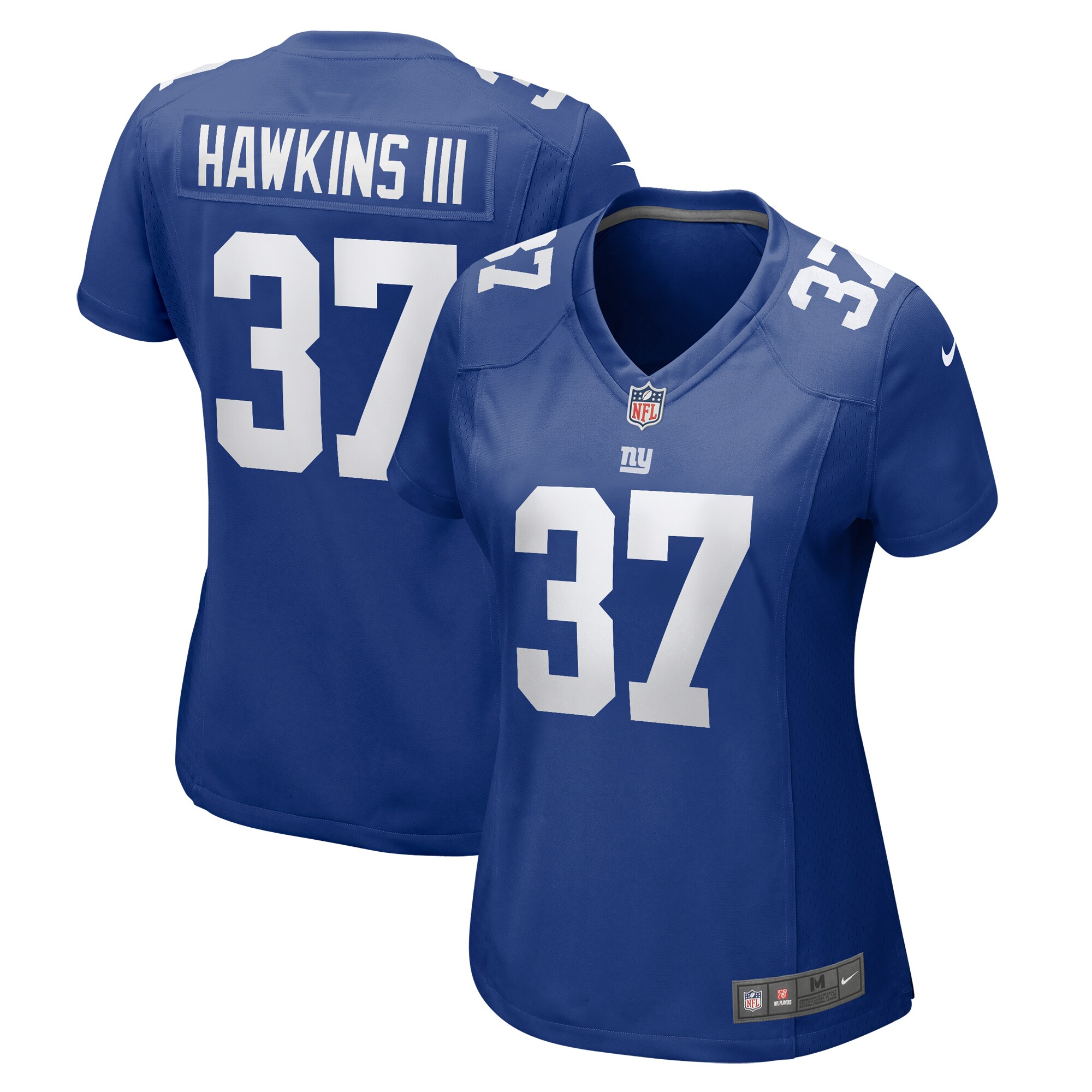 Women's New York Giants Tre Hawkins Royal Game Jersey JS7423 nicesnker