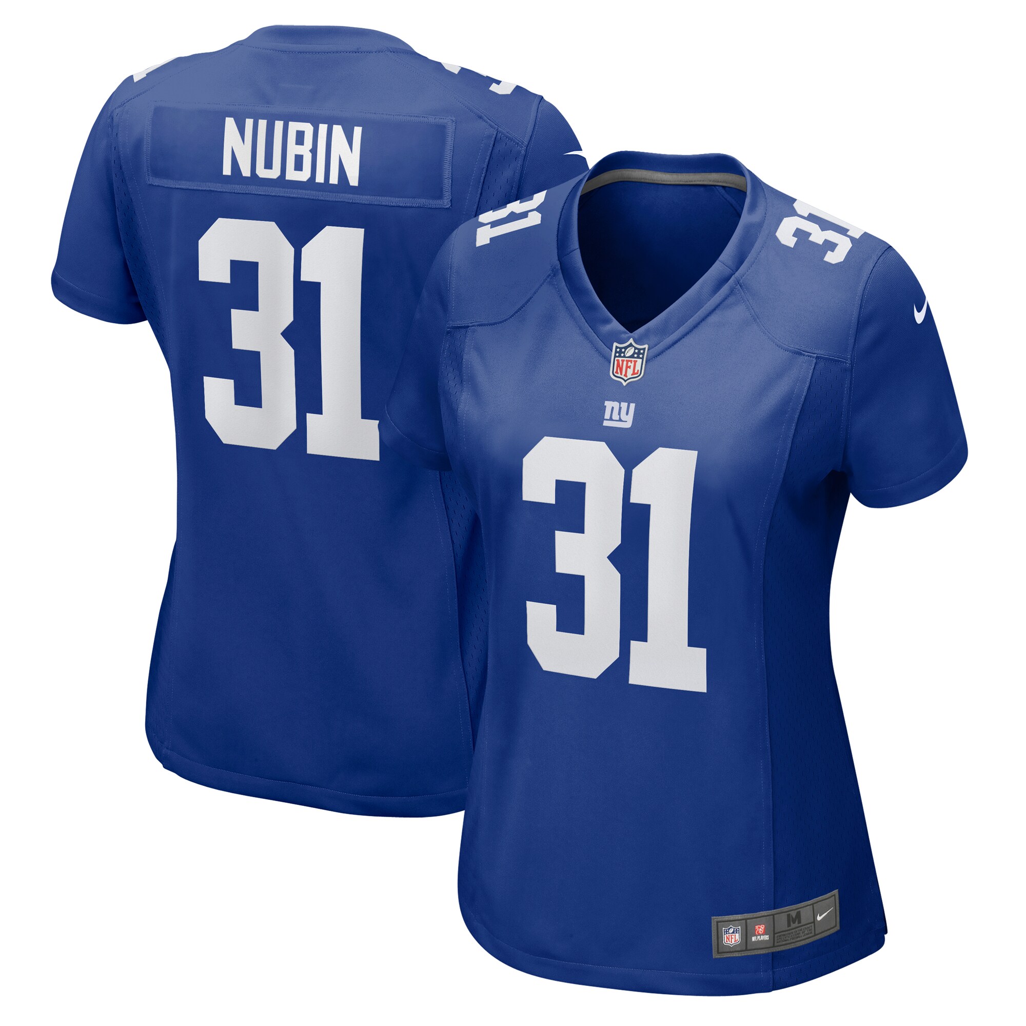 Women's New York Giants Tyler Nubin Royal Game Jersey JS8709 nicesnker