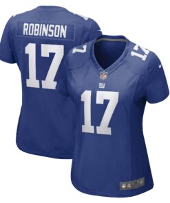 Women's New York Giants Wan'Dale Robinson Royal Game Player Jersey JS3147 nicesnker