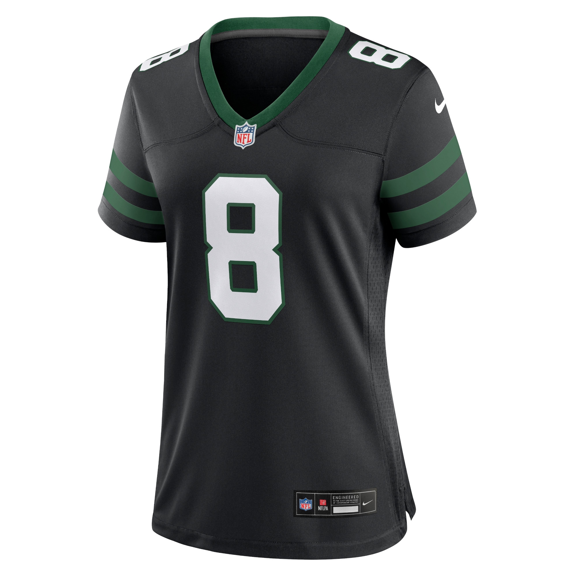 Women's New York Jets Aaron Rodgers Legacy Black Alternate Game Jersey JS9609 nicesnker - Image 2