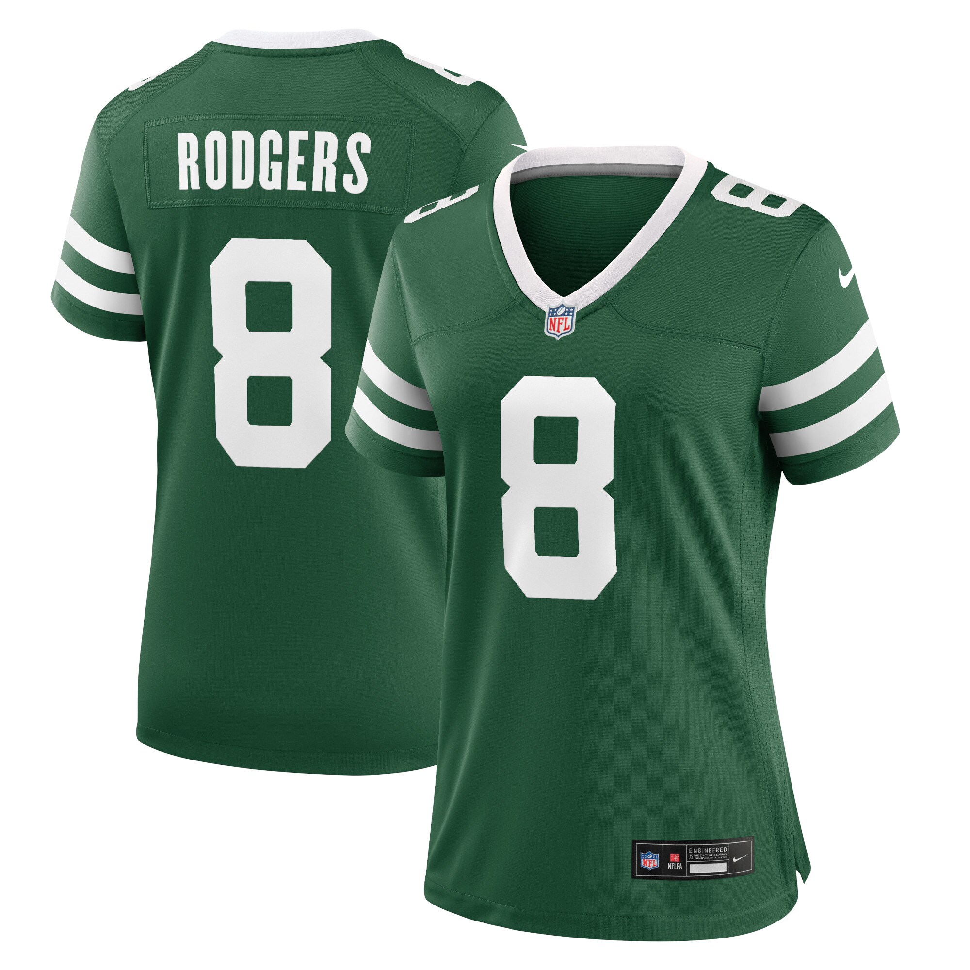 Women's New York Jets Aaron Rodgers Legacy Green Game Jersey JS1318 nicesnker