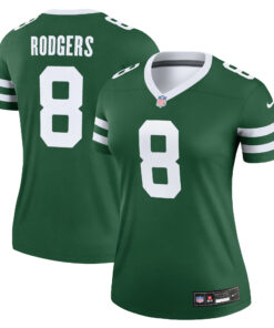 Women's New York Jets Aaron Rodgers Legacy Green Legend Player Performance Top JS8491 nicesnker
