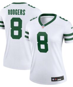 Women's New York Jets Aaron Rodgers Legacy White Legend Player Performance Top JS2773 nicesnker