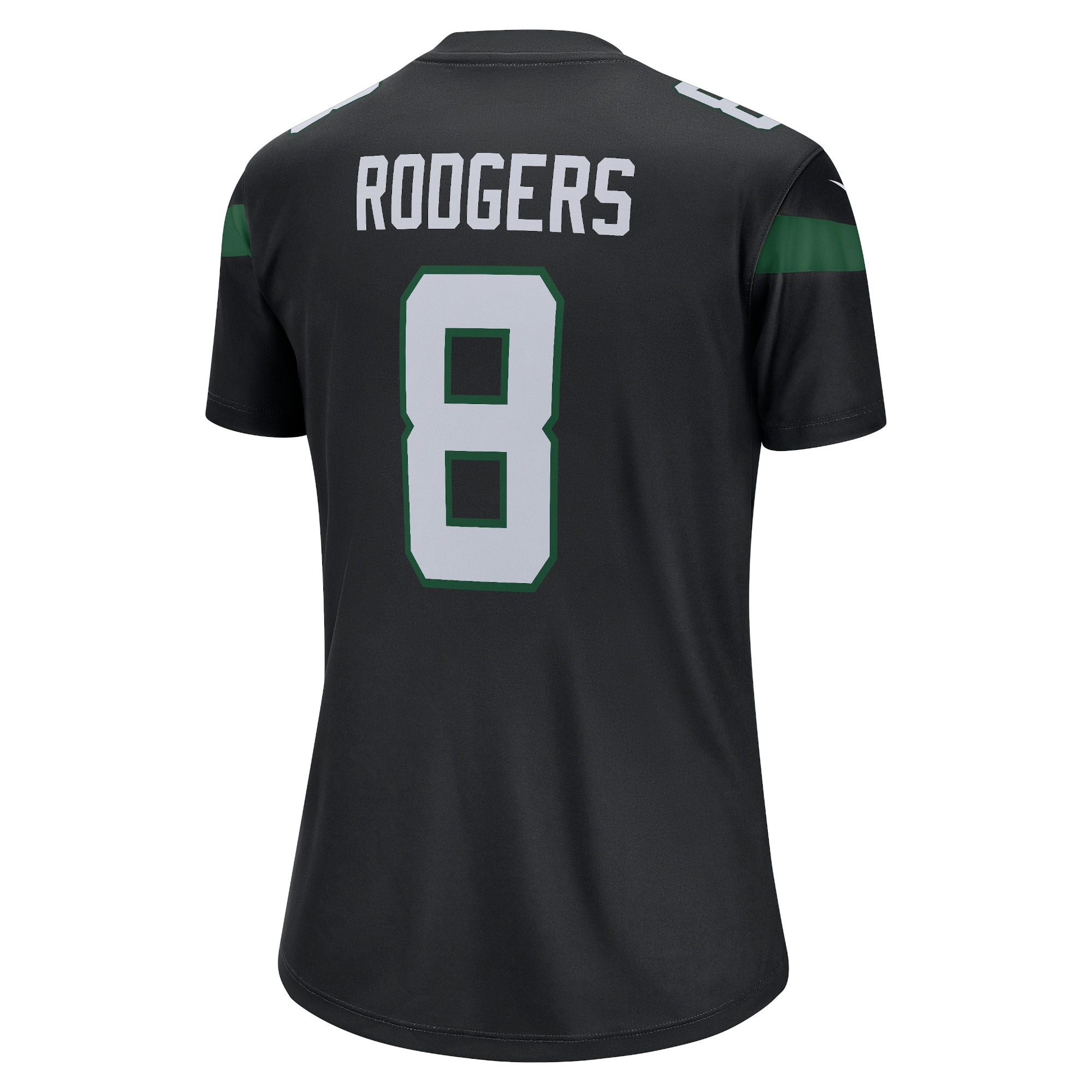 Women's New York Jets Aaron Rodgers Stealth Black Alternate Legend Player Performance Top JS7818 nicesnker - Image 3