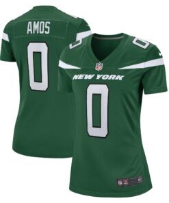 Women's New York Jets Adrian Amos Gotham Green Game Jersey JS4829 nicesnker
