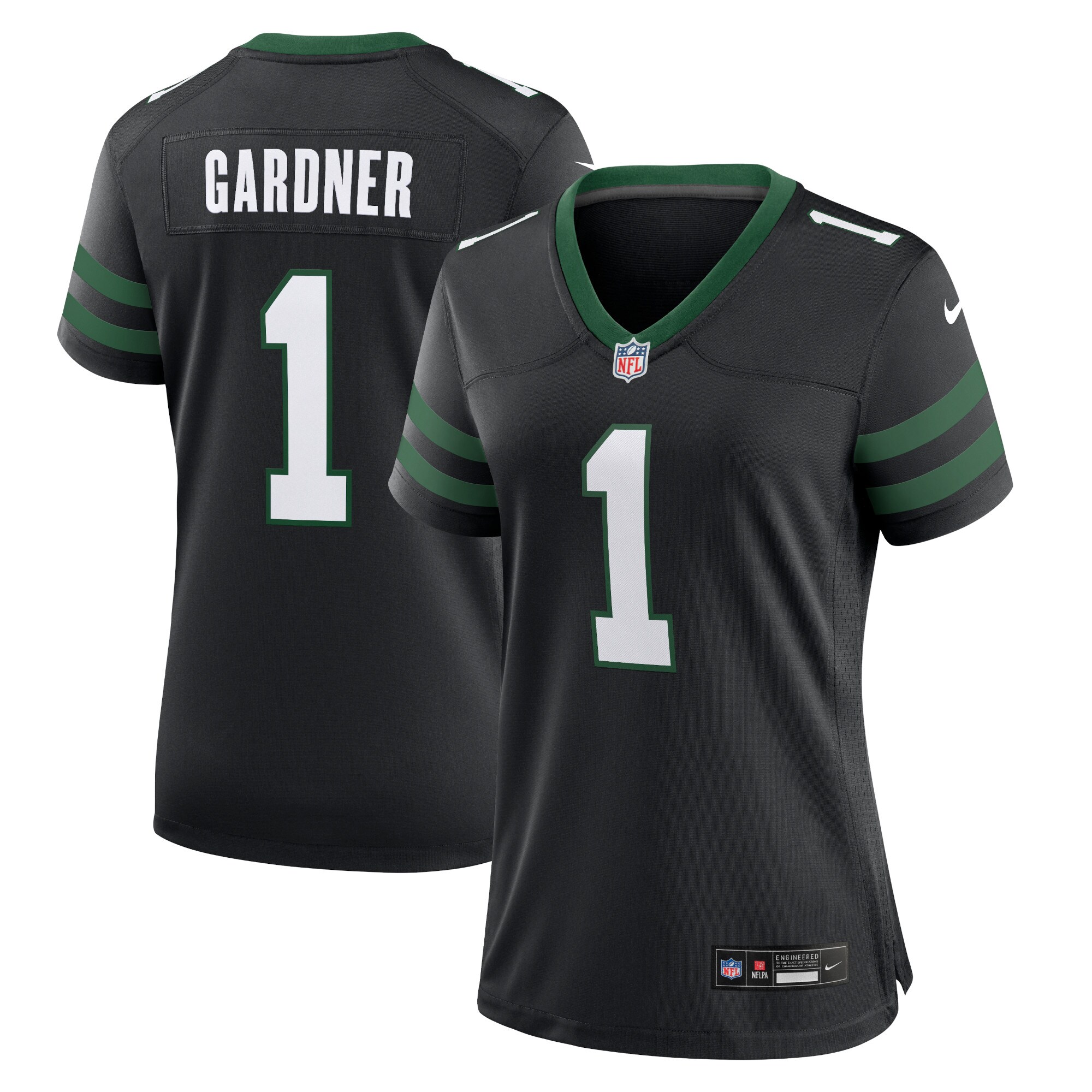 Women's New York Jets Ahmad Sauce Gardner Legacy Black Alternate Game Jersey JS6000 nicesnker