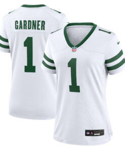 Women's New York Jets Ahmad Sauce Gardner Legacy White Game Jersey JS1996 nicesnker