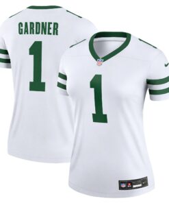 Women's New York Jets Ahmad Sauce Gardner Legacy White Legend Player Performance Top JS8234 nicesnker