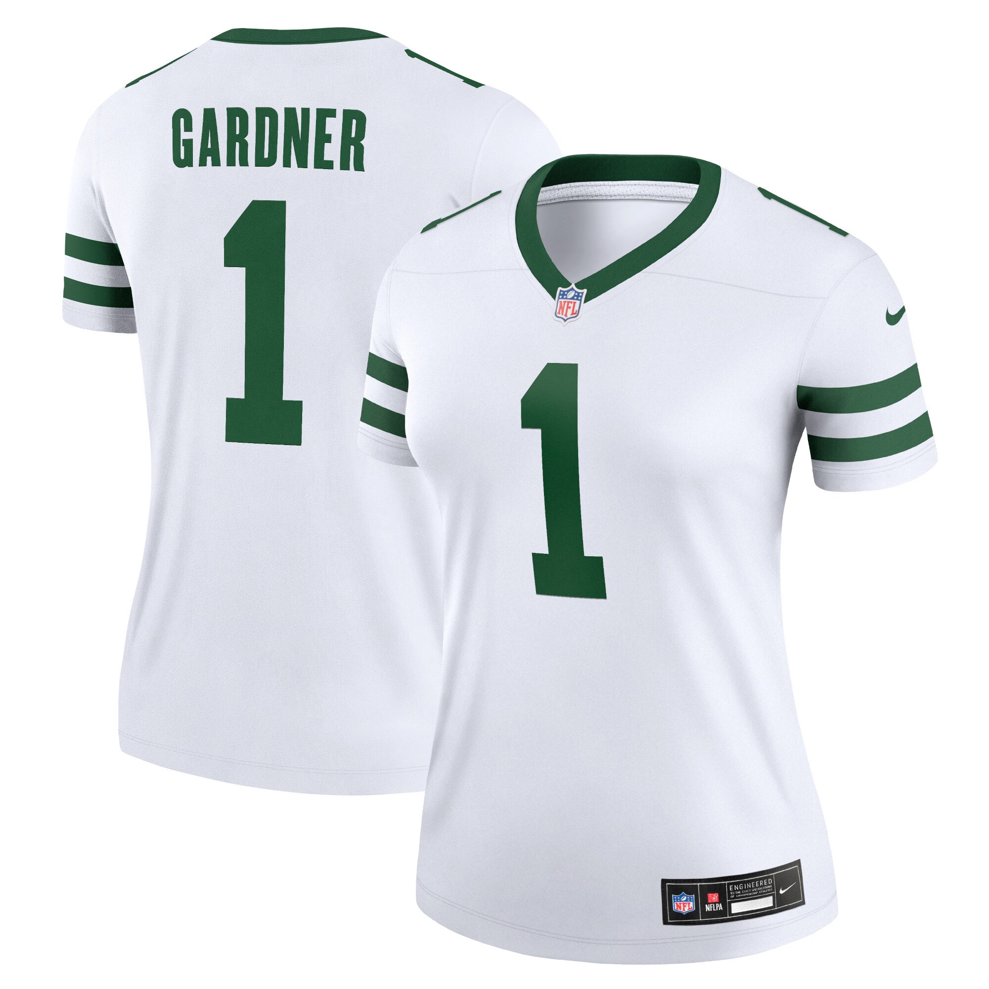 Women's New York Jets Ahmad Sauce Gardner Legacy White Legend Player Performance Top JS8234 nicesnker