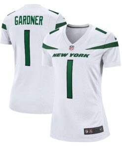 Women's New York Jets Ahmad Sauce Gardner White Player Jersey JS5172 nicesnker