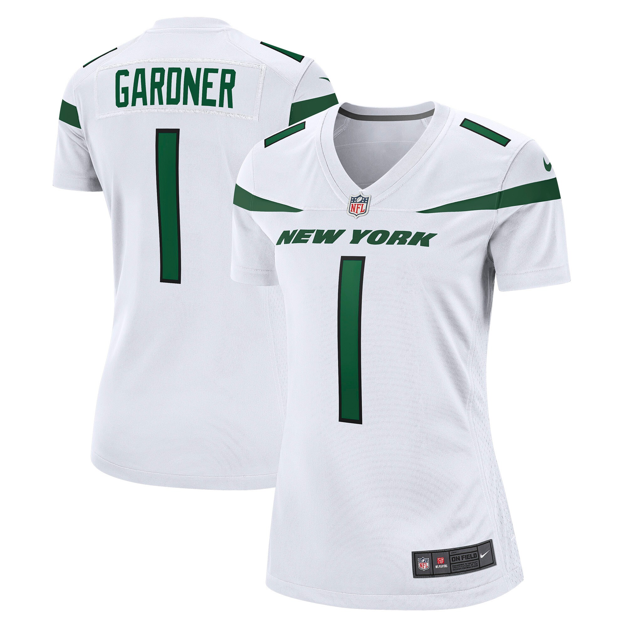 Women's New York Jets Ahmad Sauce Gardner White Player Jersey JS5172 nicesnker
