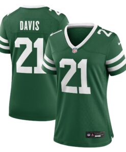 Women's New York Jets Ashtyn Davis Legacy Green Team Game Jersey JS8206 nicesnker