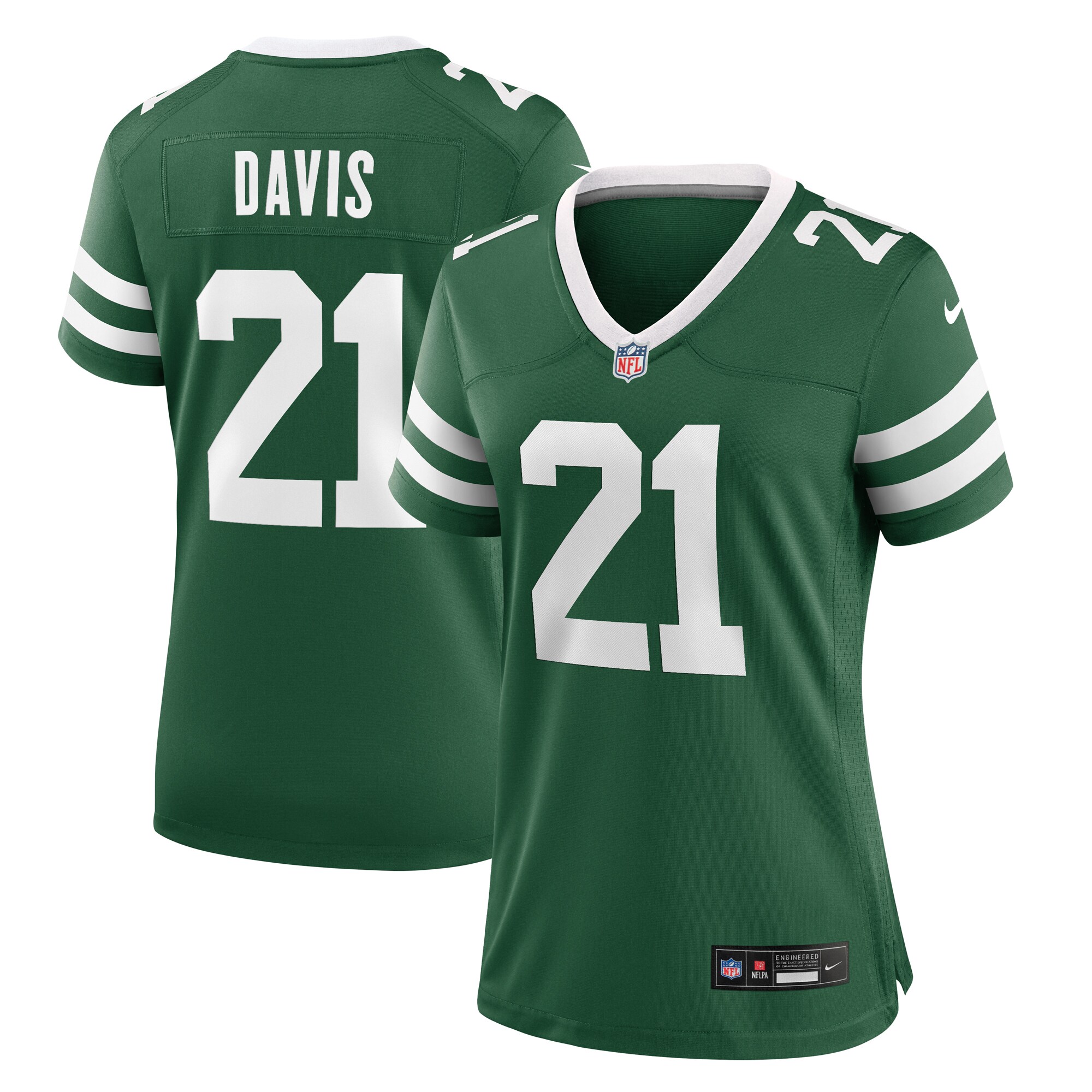 Women's New York Jets Ashtyn Davis Legacy Green Team Game Jersey JS8206 nicesnker
