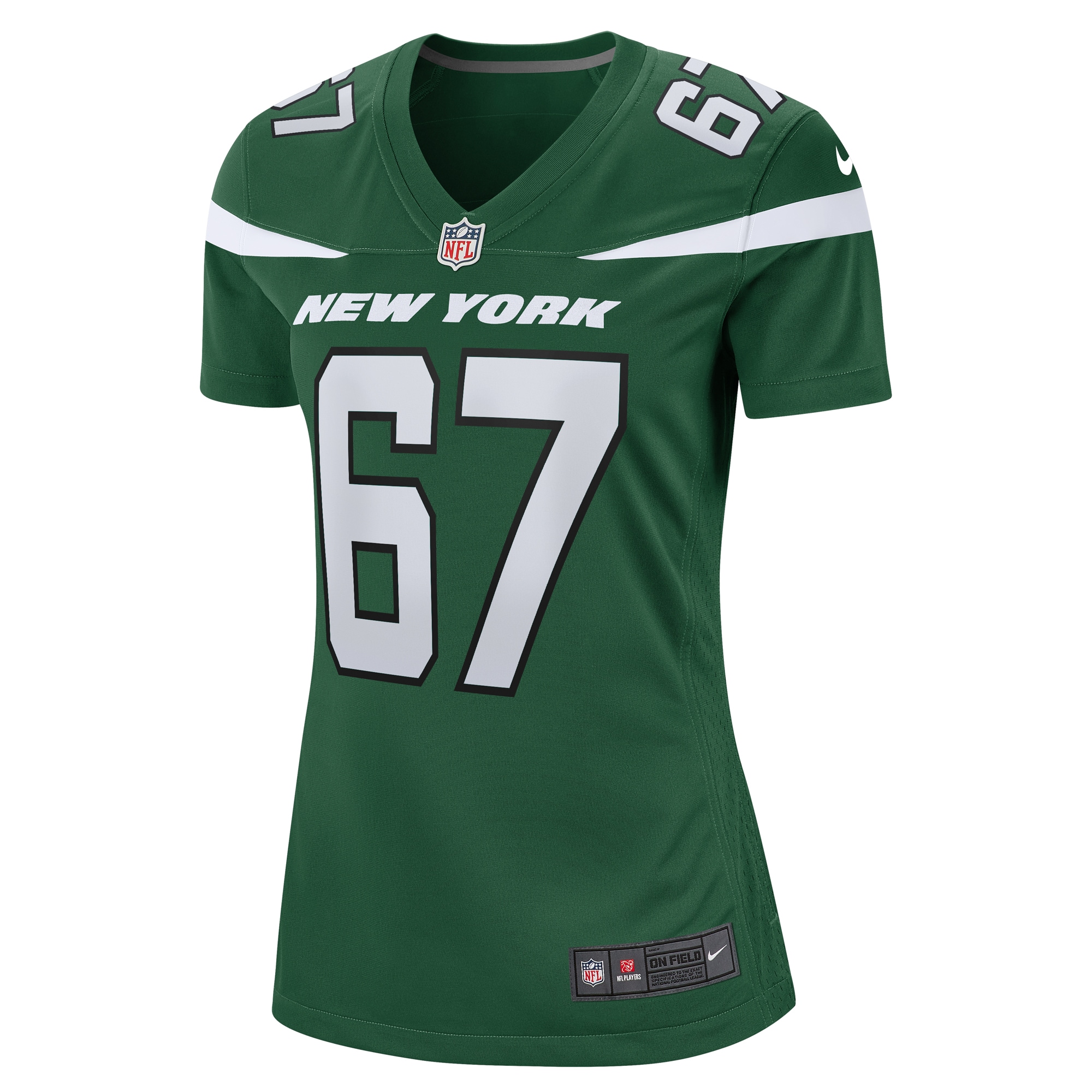 Women's New York Jets Carter Warren Gotham Green Game Jersey JS6630 nicesnker - Image 2