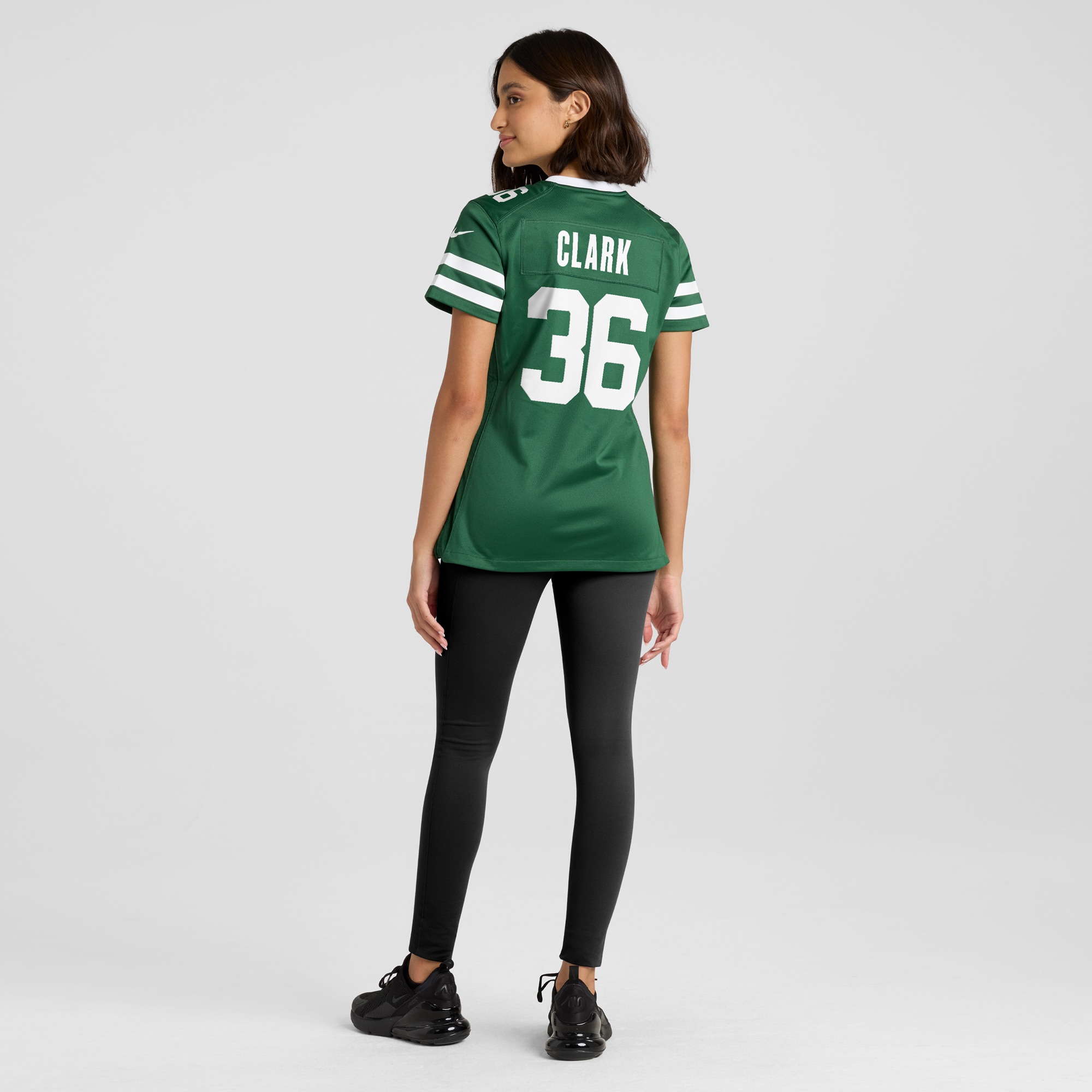 Women's New York Jets Chuck Clark Legacy Green Team Game Jersey JS2665 nicesnker - Image 5